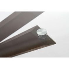 BigBuy Jedilna miza DKD Home Decor Crystal Brown Transparent Walnut 120 x 120 x 76 cm