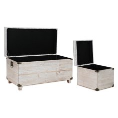DKD Home Decor Prtljažnik DKD Home Decor Poliuretanski les (3 kosi)