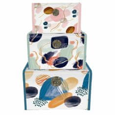 DKD Home Decor Komplet skrinj DKD Home Decor Abstract Wood Polyurethane (60 x 40 x 39,5 cm) (3 kosi)