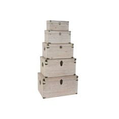 DKD Home Decor Prtljažnik DKD Home Decor Wood (34 x 19,5 x 16 cm) (64 x 39 x 34,5 cm) (56 x 34 x 31 cm) (48 x 29,5 x 26 cm) (40 x 24 x 21,5 cm) (5 p