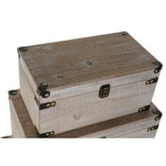 DKD Home Decor Prtljažnik DKD Home Decor Wood (34 x 19,5 x 16 cm) (64 x 39 x 34,5 cm) (56 x 34 x 31 cm) (48 x 29,5 x 26 cm) (40 x 24 x 21,5 cm) (5 p