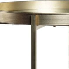 DKD Home Decor Stranska mizica DKD Home Decor Mirror Metal (Ø 37 cm) (37 x 37 x 60 cm)