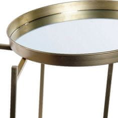 DKD Home Decor Stranska mizica DKD Home Decor Mirror Metal (Ø 37 cm) (37 x 37 x 60 cm)