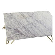 DKD Home Decor Stranska mizica DKD Home Decor Golden White Marble Iron (100 x 61 x 42 cm)