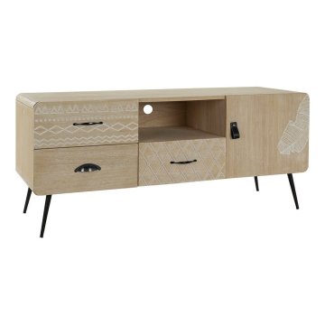 DKD Home Decor TV pohištvo DKD Home Decor Metal Paolownia wood (120 x 41 x 52 cm)