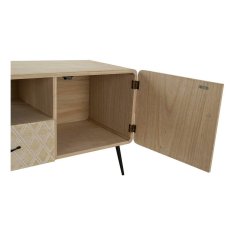 DKD Home Decor TV pohištvo DKD Home Decor Metal Paolownia wood (120 x 41 x 52 cm)