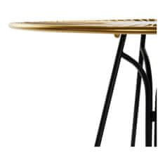DKD Home Decor Stranska mizica DKD Home Decor Črna kovina Crystal Golden (67,5 x 67,5 x 73 cm)