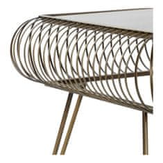 DKD Home Decor Stranska mizica DKD Home Decor Črna kovina Crystal Golden (58 x 58 x 50 cm)