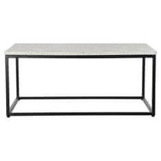 DKD Home Decor Stranska mizica DKD Home Decor White Black Stone Iron (100 x 61 x 44 cm)