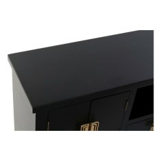 DKD Home Decor TV pohištvo DKD Home Decor Črna kovina MDF les (120 x 31 x 56 cm)