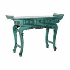 DKD Home Decor Konzola DKD Home Decor Zelena Večbarvna Turkizna Kovina 135 x 37 x 89 cm