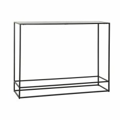DKD Home Decor Konzola DKD Home Decor 110 x 25 x 84 cm Črna zlata aluminijasta plastika