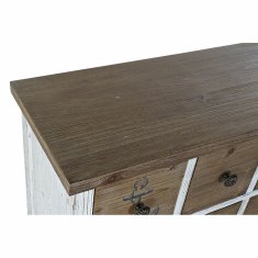 DKD Home Decor Konzola DKD Home Decor Bela črna jelka 104 x 35 x 80,5 cm