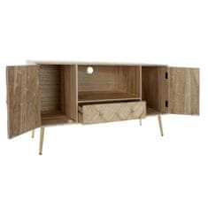 DKD Home Decor TV pohištvo DKD Home Decor 118 x 40 x 65 cm Kovina Svetlo rjava Paolownia les Borovina