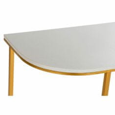 DKD Home Decor Konzola DKD Home Decor 98 x 35 x 77 cm Zlata kovina Beli marmor