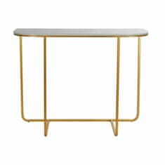 DKD Home Decor Konzola DKD Home Decor 98 x 35 x 77 cm Zlata kovina Beli marmor