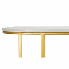 DKD Home Decor Konzola DKD Home Decor 98 x 35 x 77 cm Zlata kovina Beli marmor