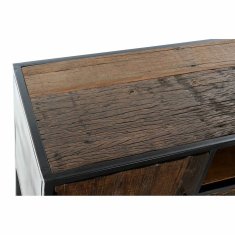 DKD Home Decor TV pohištvo DKD Home Decor Črna Temno rjava Kovina Recikliran les Plastika Mango les 135 x 42 x 60 cm