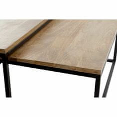 DKD Home Decor Komplet 2 miz DKD Home Decor Brown Black 90 x 90 x 40 cm