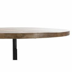 DKD Home Decor Stranska miza DKD Home Decor Brown Black Wood Metal (90 x 90 x 106 cm)