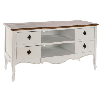DKD Home Decor TV pohištvo DKD Home Decor Bela Rjava Paolownia les (120 x 48 x 60 cm)