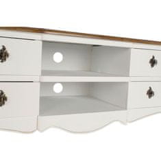 DKD Home Decor TV pohištvo DKD Home Decor Bela Rjava Paolownia les (120 x 48 x 60 cm)