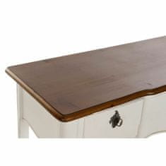 DKD Home Decor Konzola DKD Home Decor Bela Rjava Večbarvni les Les Paolownia 110 x 40 x 79 cm