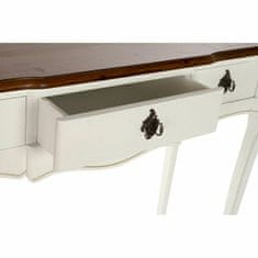 DKD Home Decor Konzola DKD Home Decor Bela Rjava Večbarvni les Les Paolownia 110 x 40 x 79 cm
