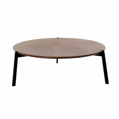 DKD Home Decor Stranska mizica DKD Home Decor Rjava kovina MDF les (110 x 110 x 37,5 cm)