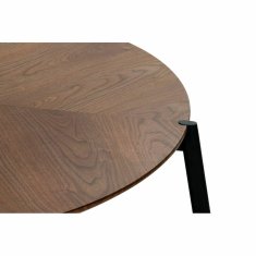 DKD Home Decor Stranska mizica DKD Home Decor Rjava kovina MDF les (110 x 110 x 37,5 cm)