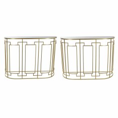 DKD Home Decor Konzola DKD Home Decor Golden Metal Crystal 107 x 36 x 78,5 cm