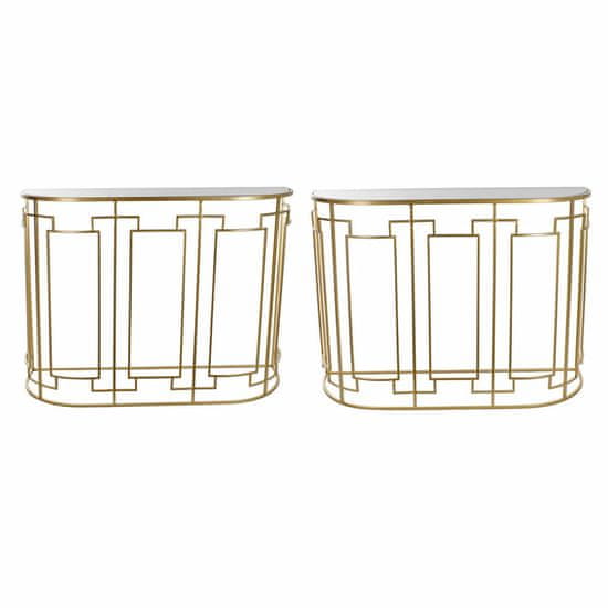 DKD Home Decor Konzola DKD Home Decor Golden Metal Crystal 107 x 36 x 78,5 cm