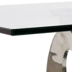 DKD Home Decor Stranska mizica DKD Home Decor PRAISE Crystal Steel (130 x 70 x 42 cm)