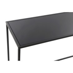 DKD Home Decor Konzola DKD Home Decor Kovina Kristal Plastika Črna 100 x 30 x 65 cm