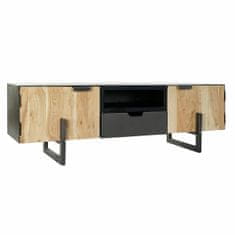 DKD Home Decor TV pohištvo DKD Home Decor Black Metal Acacia (165 x 40 x 50 cm)