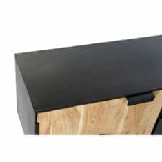 DKD Home Decor TV pohištvo DKD Home Decor Black Metal Acacia (165 x 40 x 50 cm)