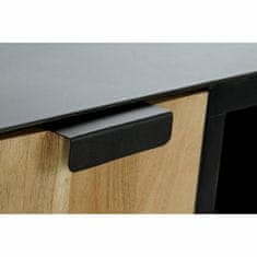 DKD Home Decor TV pohištvo DKD Home Decor Black Metal Acacia (165 x 40 x 50 cm)