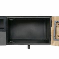 DKD Home Decor TV pohištvo DKD Home Decor Black Metal Acacia (165 x 40 x 50 cm)