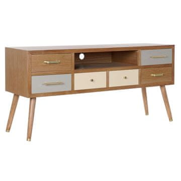DKD Home Decor TV pohištvo DKD Home Decor Grey Cream Metal Melamin (140 x 40 x 67 cm)