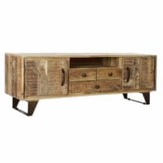 DKD Home Decor TV pohištvo DKD Home Decor 150 x 40 x 52,5 cm Naravna črna kovina Mango les
