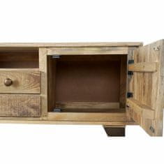 DKD Home Decor TV pohištvo DKD Home Decor 150 x 40 x 52,5 cm Naravna črna kovina Mango les