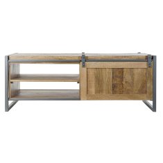 DKD Home Decor Stranska mizica DKD Home Decor Kovina Mango les (120,5 x 60 x 43 cm)