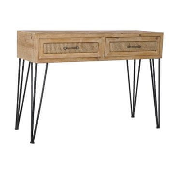 DKD Home Decor Konzola DKD Home Decor Črni les Rjava vrv (112 x 44 x 80,5 cm)