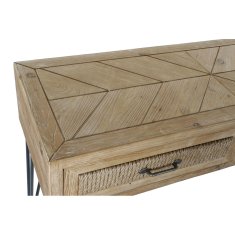 DKD Home Decor Konzola DKD Home Decor Črni les Rjava vrv (112 x 44 x 80,5 cm)