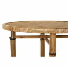 DKD Home Decor Stranska mizica DKD Home Decor Naravni les 60 x 60 x 61 cm Bambus
