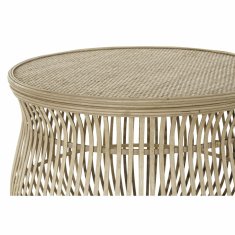DKD Home Decor Stranska mizica DKD Home Decor Rattan (2 kosa) (50 x 50 x 44 cm) (41 x 41 x 34 cm)
