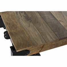 DKD Home Decor Stranska mizica DKD Home Decor Črna Temno rjava Kovina Plastika Mango les 120 x 56 x 41 cm