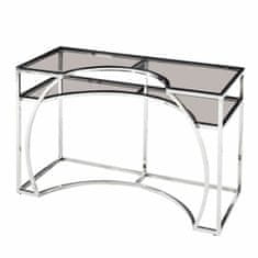 DKD Home Decor Konzola DKD Home Decor Silver Crystal Steel (120 x 50 x 75 cm)