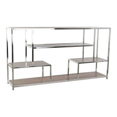 DKD Home Decor Konzola DKD Home Decor 190 x 40 x 96 cm srebrna jeklo plastika MDF les