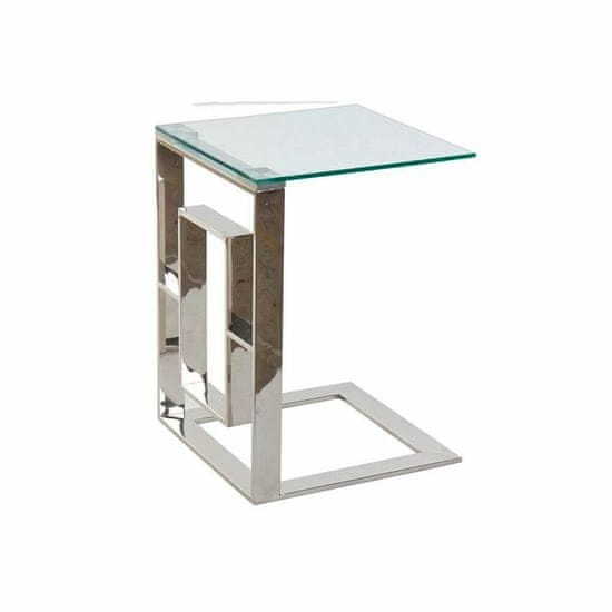 DKD Home Decor Stranska mizica DKD Home Decor Crystal Steel (40 x 40 x 55 cm)